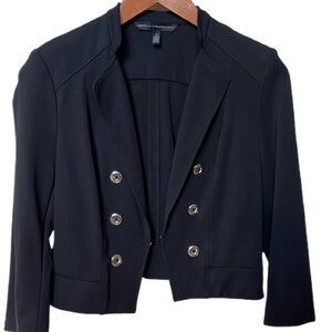 White House Black Market Double-Breasted Blazer with 3/4 sleeves, Size 2
